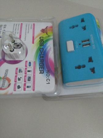 Charger 2 Colokan Listrik + 2 Port Usb 2.1A Non Kabel9