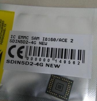 IC EMMC SAMSUNG I8160 ACE 2 SDIN5D2-4G NEW