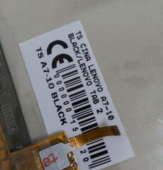 TOUCHSCREEN LENOVO A7-10 LENOVO TAB 2
