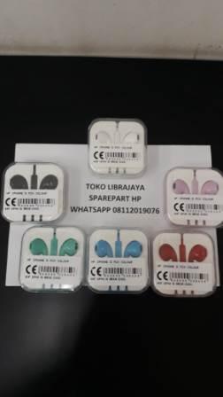 Jual Handsfree Iphone 5 Mix Colour Headset Earphone Headphone