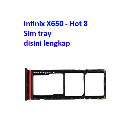 Jual Simtray Infinix Hot 8 X650 Simcard Simlock Slot Sim Tray