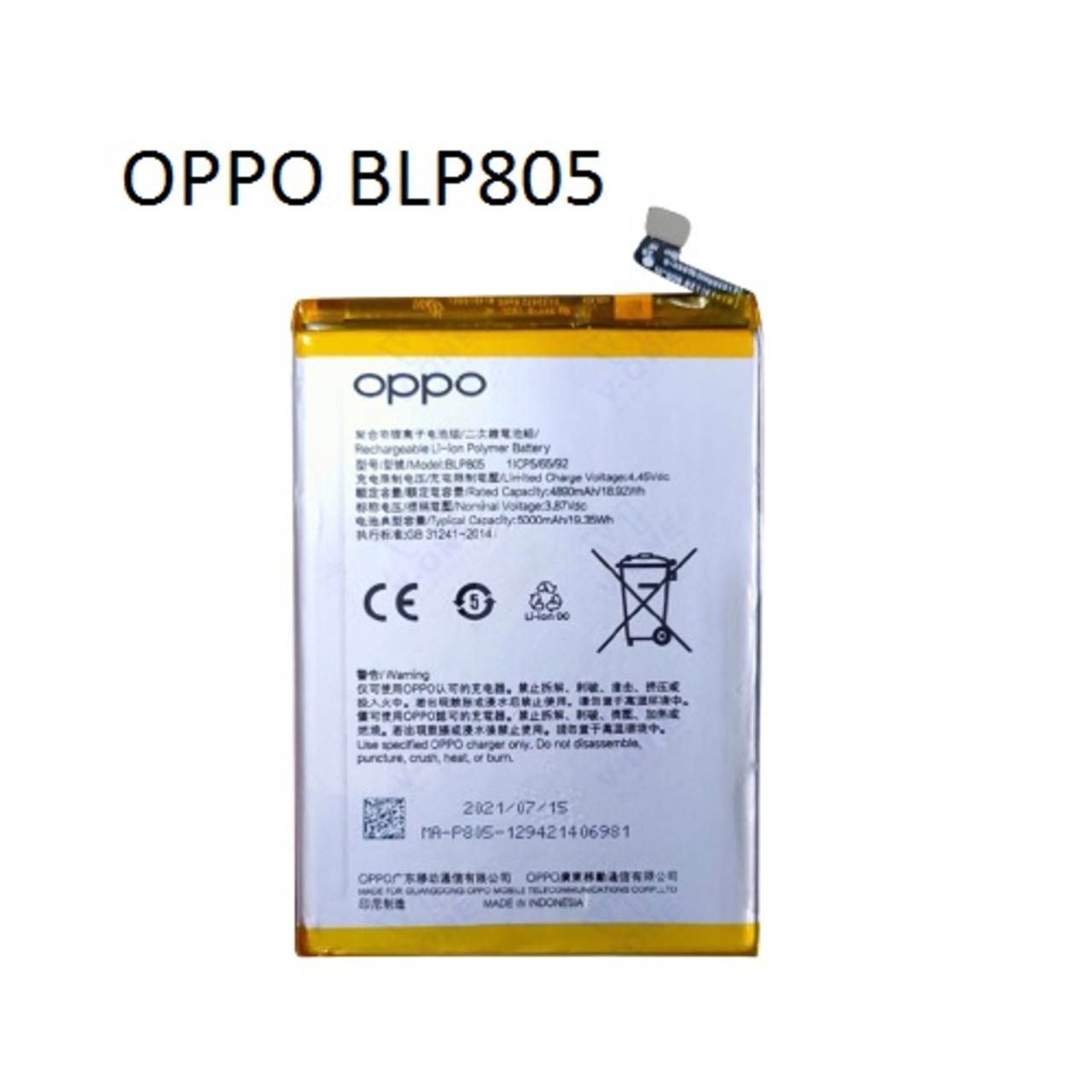 Jual Batre Oppo A53 Blp805 Baterai Battery