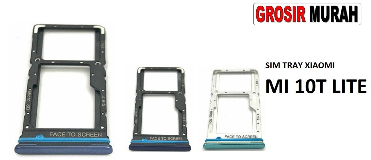 SIM TRAY XIAOMI MI 10T LITE Sim Card Tray Holder Simlock Tempat Kartu Sim Spare Part Grosir Sparepart hp