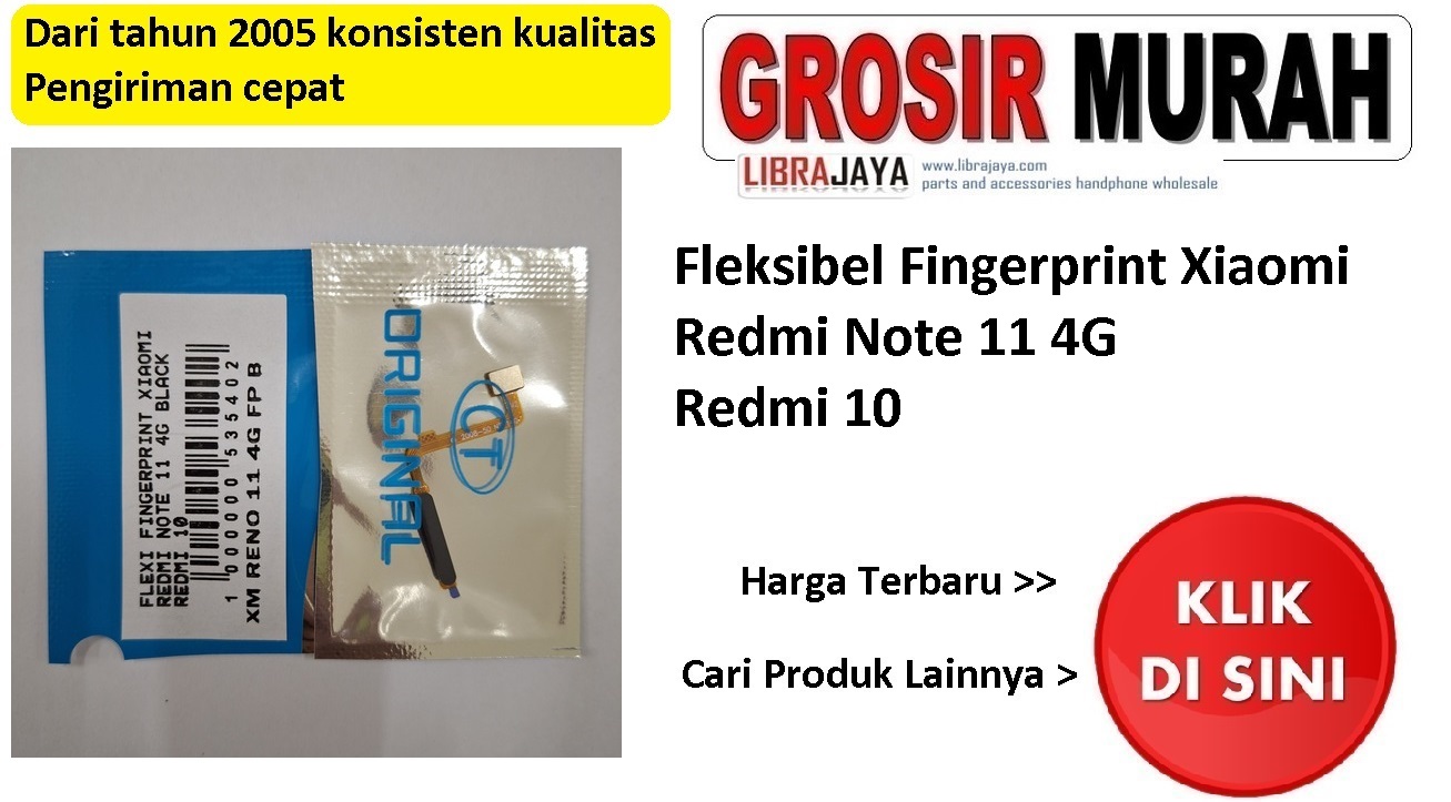 Jual Flexi Fingerprint Xiaomi Redmi Note 11 4G Redmi 10 Fleksibel Flexible Fleksi Flexibel Flex