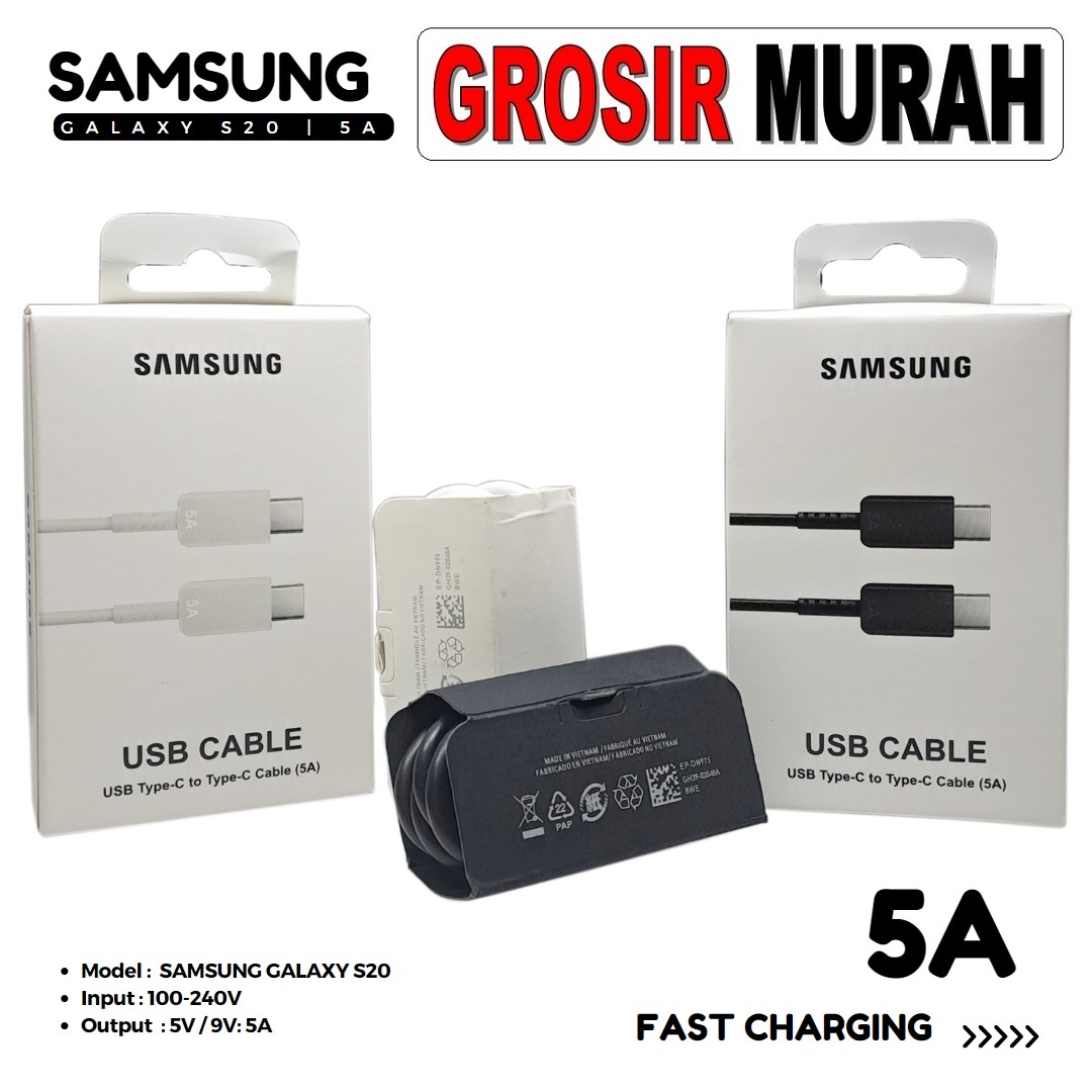 Jual Kabel Data Samsung Note 20 Type C To Type C