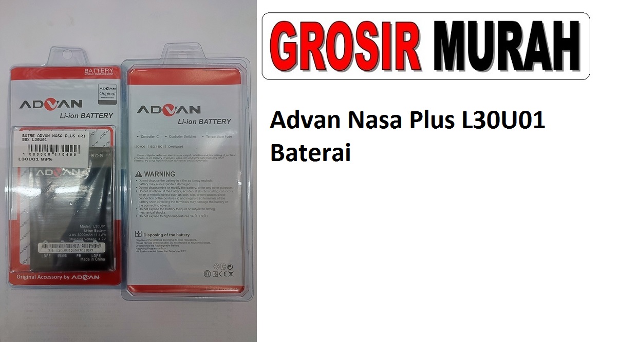 Advan Nasa Plus L30U01 Sparepart hp Batre Battery Baterai Grosir