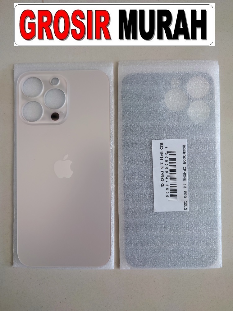Backdoor iPhone 13 Pro Gold sparepart housing belakang