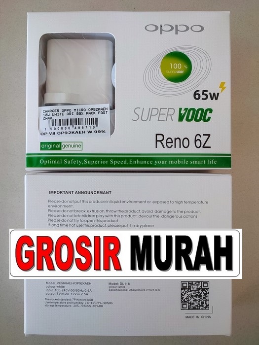 Jual Charger Oppo Micro Op92Kaeh 18W 99%