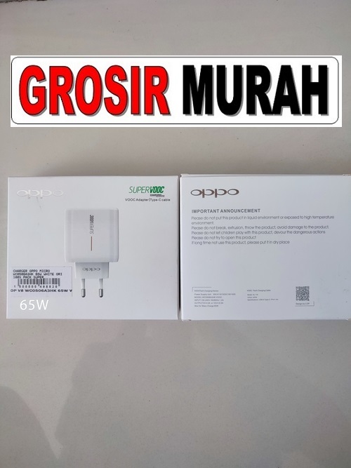 OPPO WC0506A3HK 65W CHARGER MICRO Adaptor Charge Fast Charging Casan Spare Part Grosir Sparepart hp