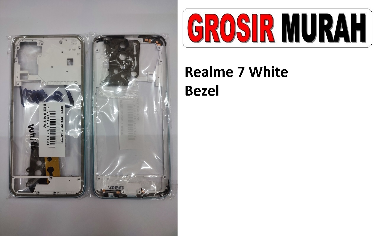 Jual Bezel Realme 7 White Bezzel Bazel Bazzel