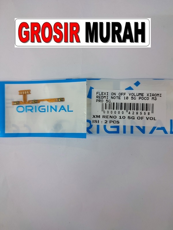 Redmi Note 10 5G Poco M3 Pro 5G Flexi On Off Volume Sparepart Hp Fleksi iPhone Flexible Flexibel Power On Off Volume Flex Cable Spare Part Hp Grosir