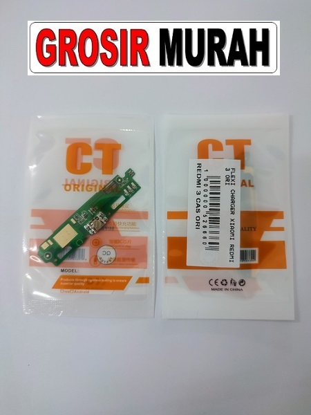 Jual Xiaomi Redmi 3 Flexi Charger Ori Fleksibel Flexible Fleksi Flexibel Flex Con Tc Connector Pcb Konektor cas papan charging