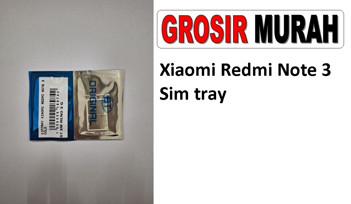 Xiaomi Redmi Note 3 Sparepart Hp Sim Card Tray Simtray Sim Tray Holder Simlock Tempat Kartu Sim Spare Part Hp Grosir