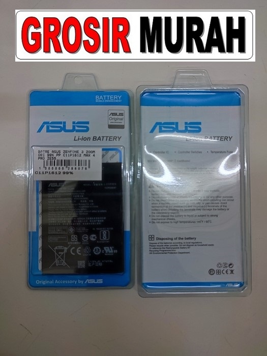 Jual Zenfone 3 Zoom Max 4 Pro C11P1612 Baterai Baterai Battery
