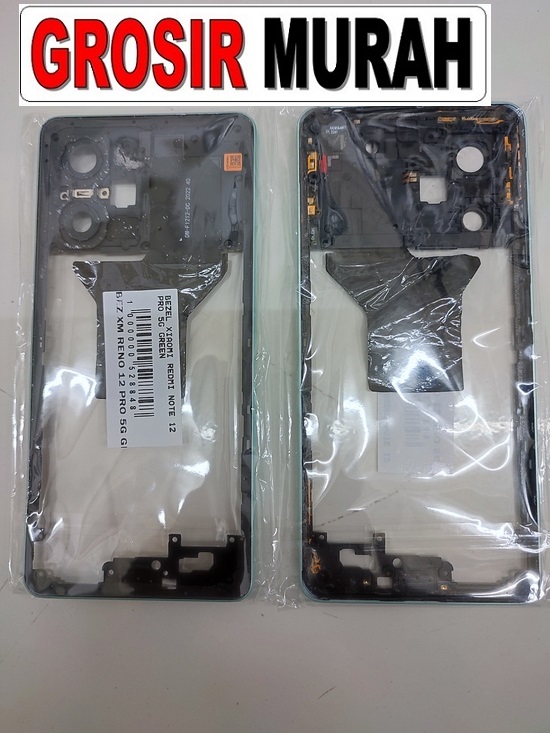 Xiaomi Redmi Note 12 Pro 5G Front Housing Middle Frame Bezel Plate Tutup Mesin Bazel Spare Part | Toko Grosir Sparepart Hp Jakarta