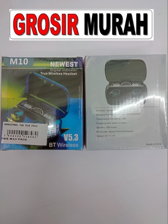 Tws M10 Headset bluetooth audio speaker Earphone Spare Part Grosir Sparepart Hp