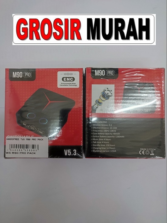Tws M90 Pro Headset bluetooth audio speaker Earphone Spare Part Grosir Sparepart Hp