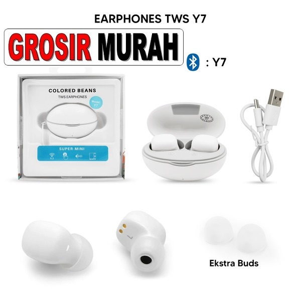 Bluetooth Tws Y7 Headset bluetooth audio speaker Earphone Spare Part Grosir Sparepart Hp