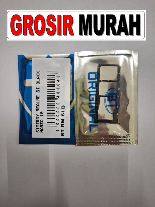 Realme 6I Narzo 10 Sparepart Hp Sim Card Tray Simtray Sim Tray Holder Simlock Tempat Kartu Sim Spare Part Hp Grosir
