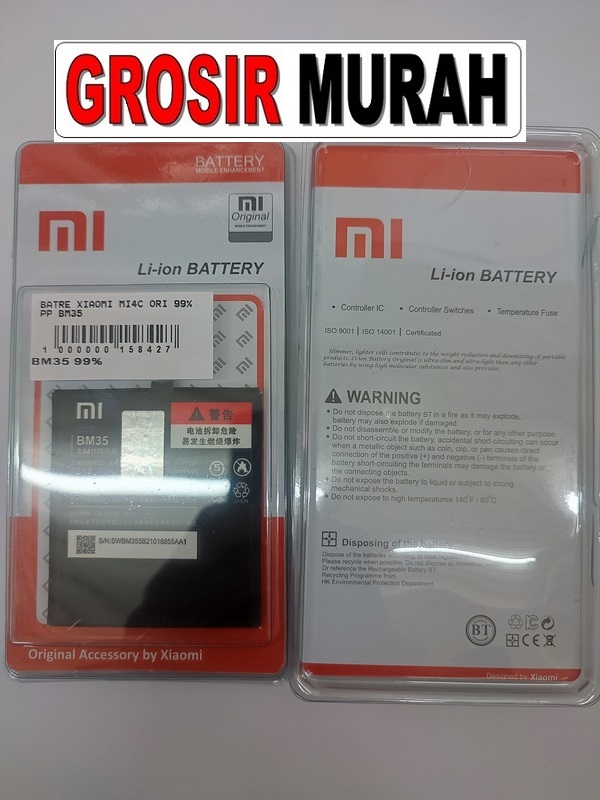 Xiaomi Mi4C BM35 Sparepart hp Batre Battery Baterai Grosir