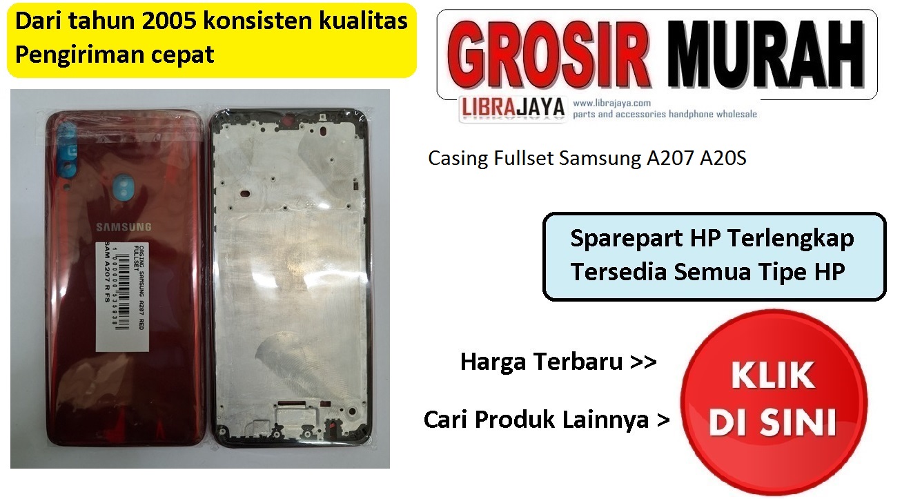 Jual Casing Fullset Samsung A207 A20S housing kesing