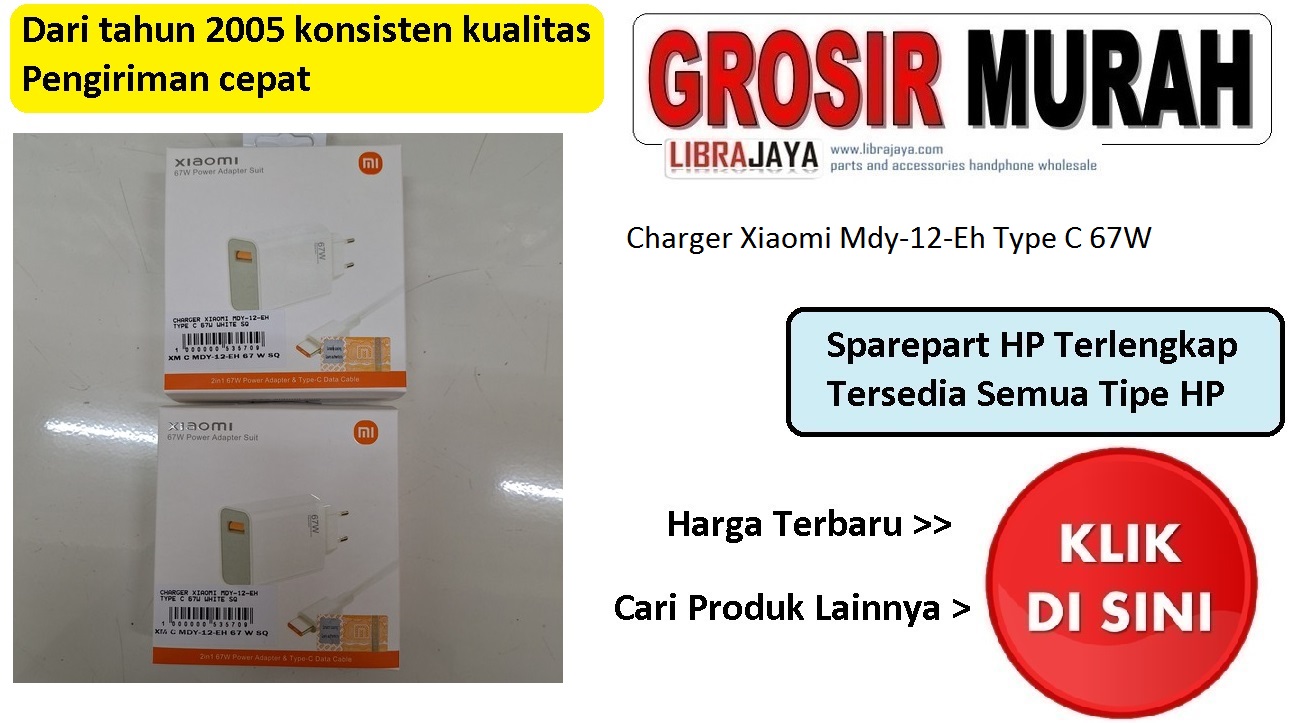 Jual Charger Xiaomi Mdy-12-Eh Type C 67W
