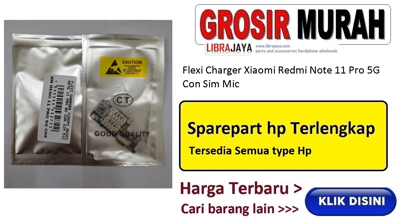 Jual Fleksibel Charger Redmi Note 11 Pro 5G Fleksibel Flexible Fleksi Flexibel Flex Con Tc Connector Pcb Konektor cas papan charging
