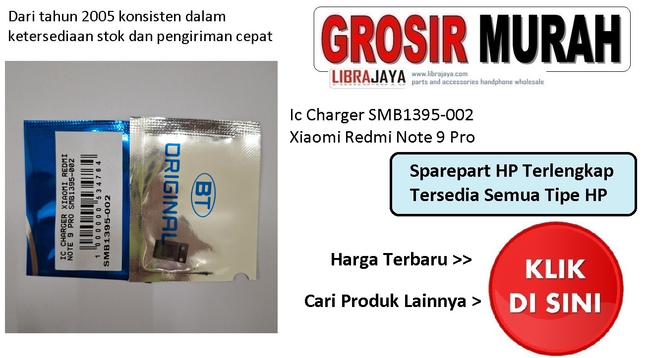 Ic Charger SMB1395-002 Xiaomi Redmi Note 9 Pro