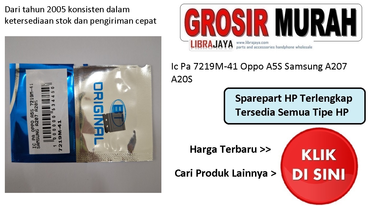Jual Ic Pa 7219M-41 Oppo A5S Samsung A207 A20S