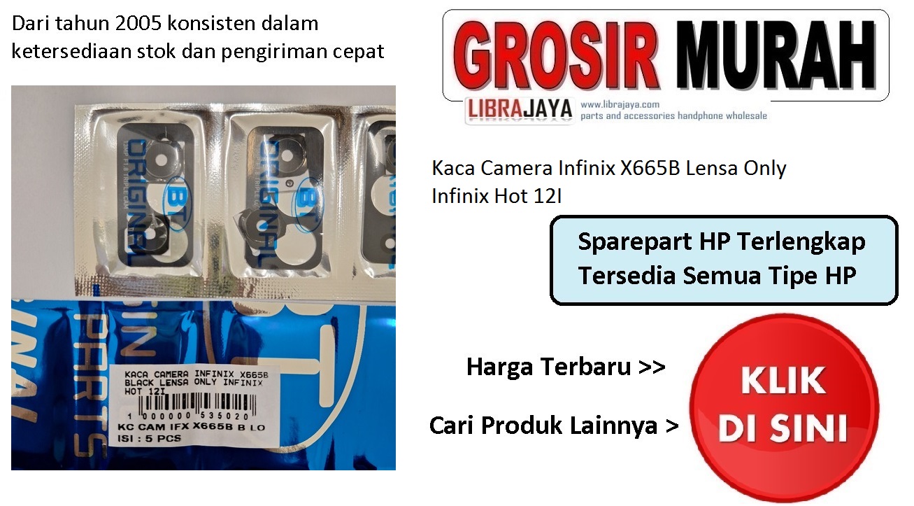 Jual Kaca Camera Infinix X665B Lensa Only Hot 12I