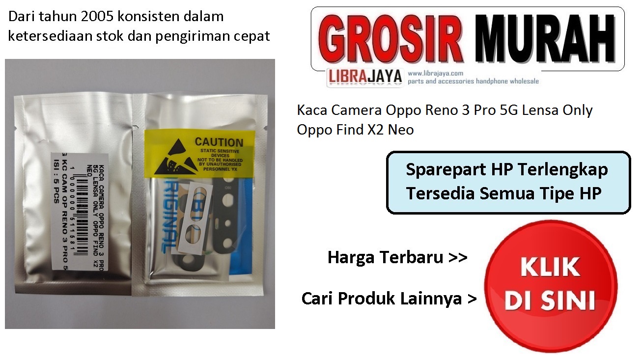 Jual Kaca Camera Oppo Reno 3 Pro 5G Oppo Find X2 Neo Lensa Only