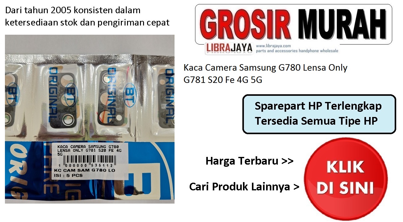 Jual Kaca Camera Samsung G780 G781 S20 Fe 4G 5G Lensa Only