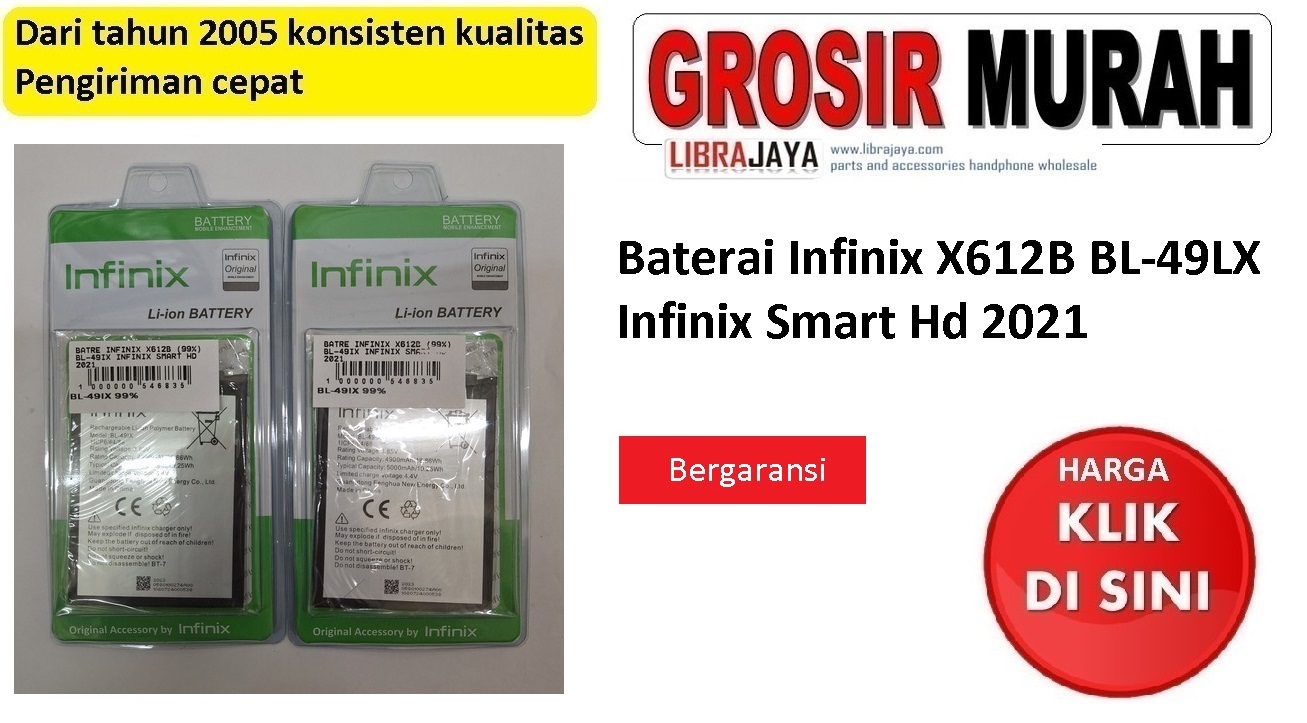 Jual Batre Infinix X612B Smart Hd 2021 Bl-49Ix Baterai Battery