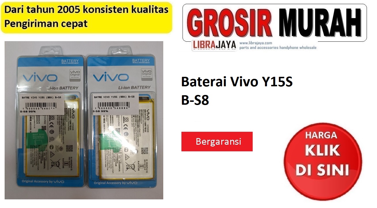 Jual Battery Vivo Y15S B-S8 Baterai