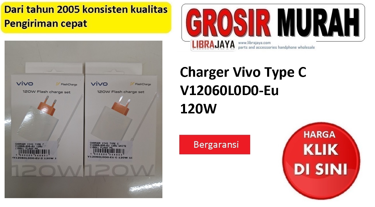 Jual Charger Vivo Type C V12060L0D0-Eu 120W