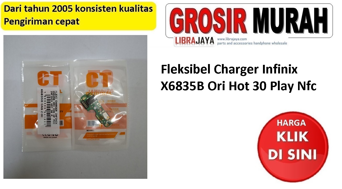 Jual Flexi Charger Infinix X6835B Ori Fleksibel Flexible Fleksi Flexibel Flex Con Tc Connector Pcb Konektor cas papan charging
