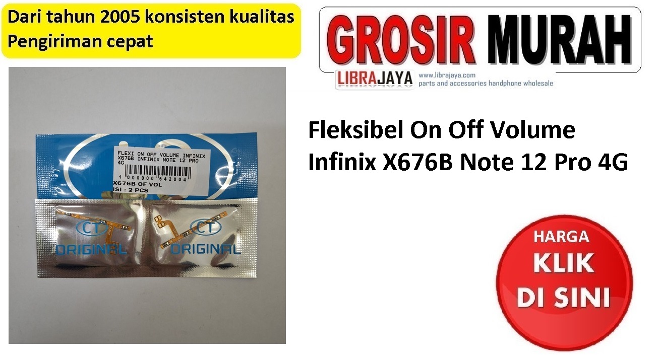 Jual Flexi On Off Volume Infinix X676B Note 12 Pro 4G Note 30 X6833B Fleksibel Flexible Fleksi Flexibel
