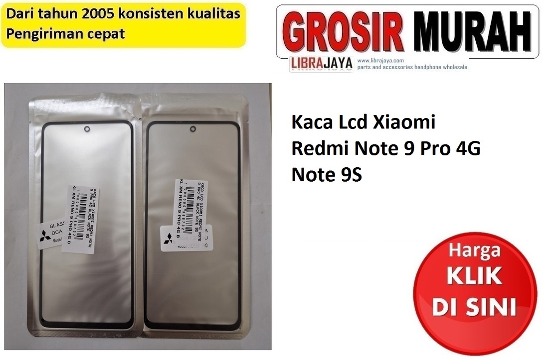 Jual Kaca Lcd Xiaomi Redmi Note 9 Pro 4G Note 9S