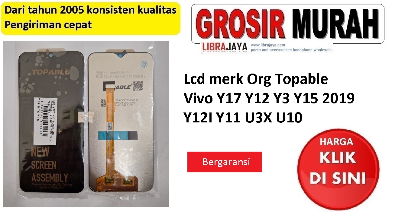 Jual Lcd Vivo Y17 Y12 Y3 Org Topable