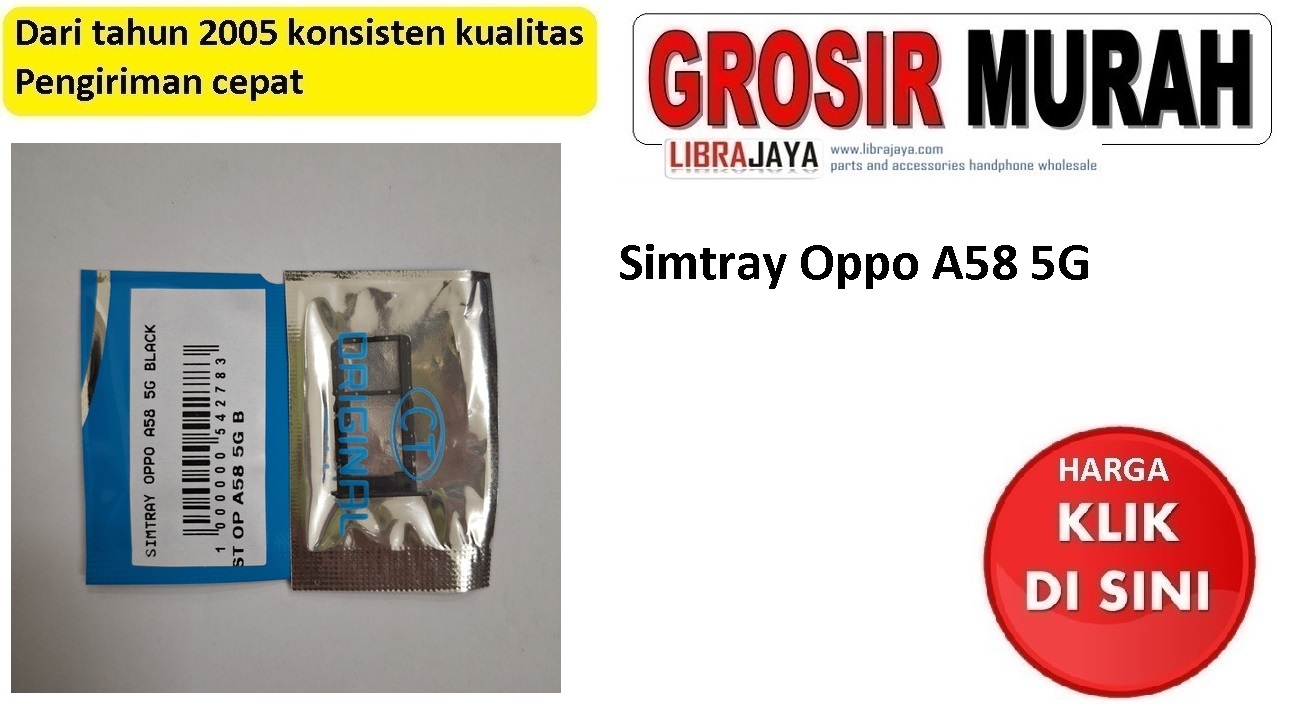 Jual Simtray Oppo A58 5G Simcard Simlock Slot Sim Tray