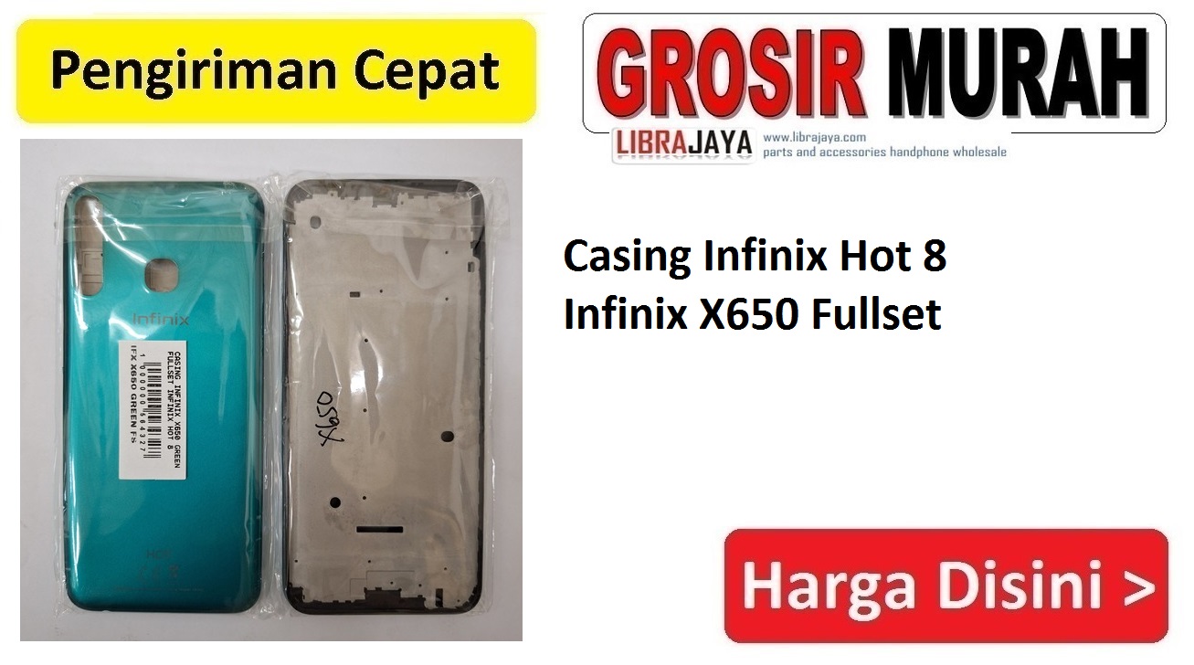 Jual Casing Infinix Hot 8 Infinix X650 Fullset housing kesing