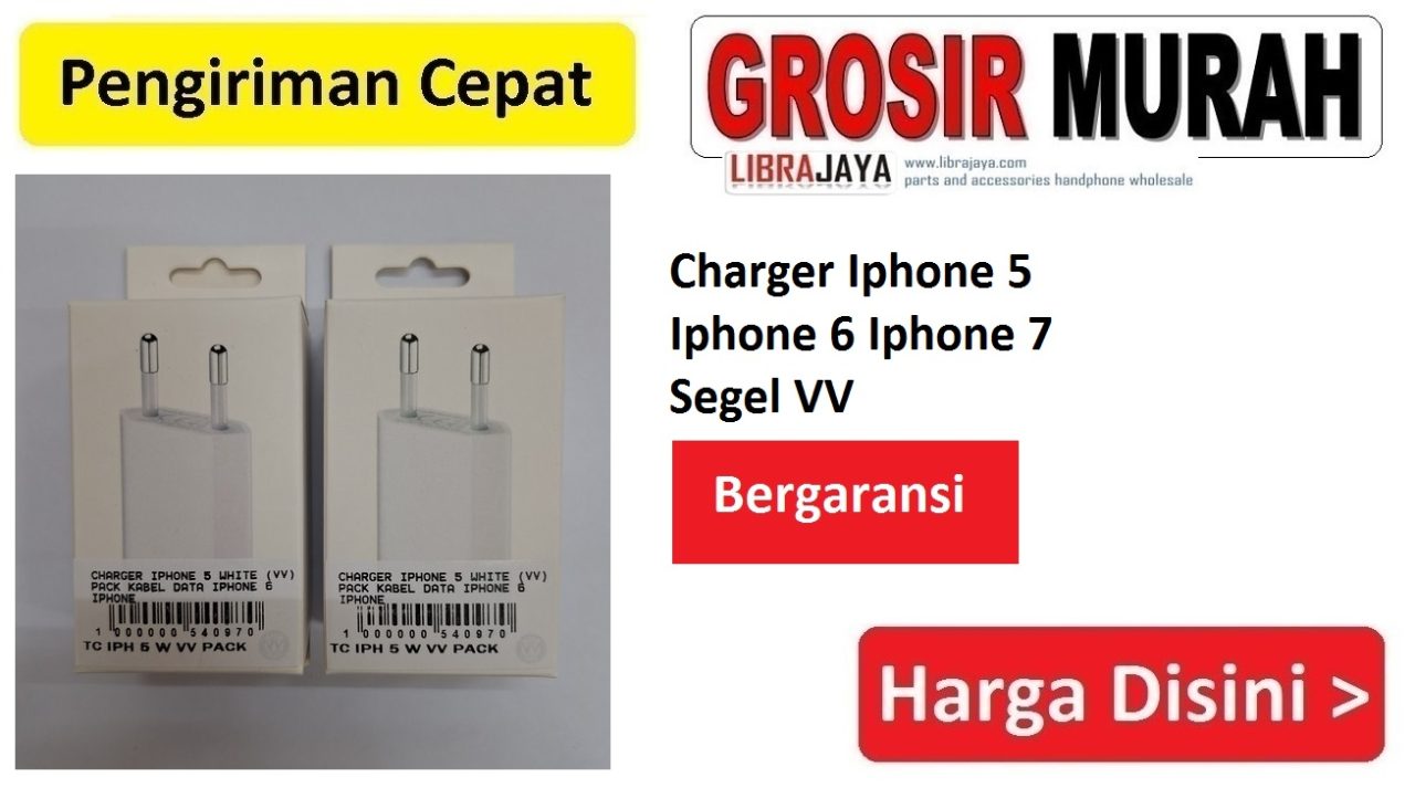 Charger Iphone 5 VV Pack Kabel Data Iphone 6 Iphone 7