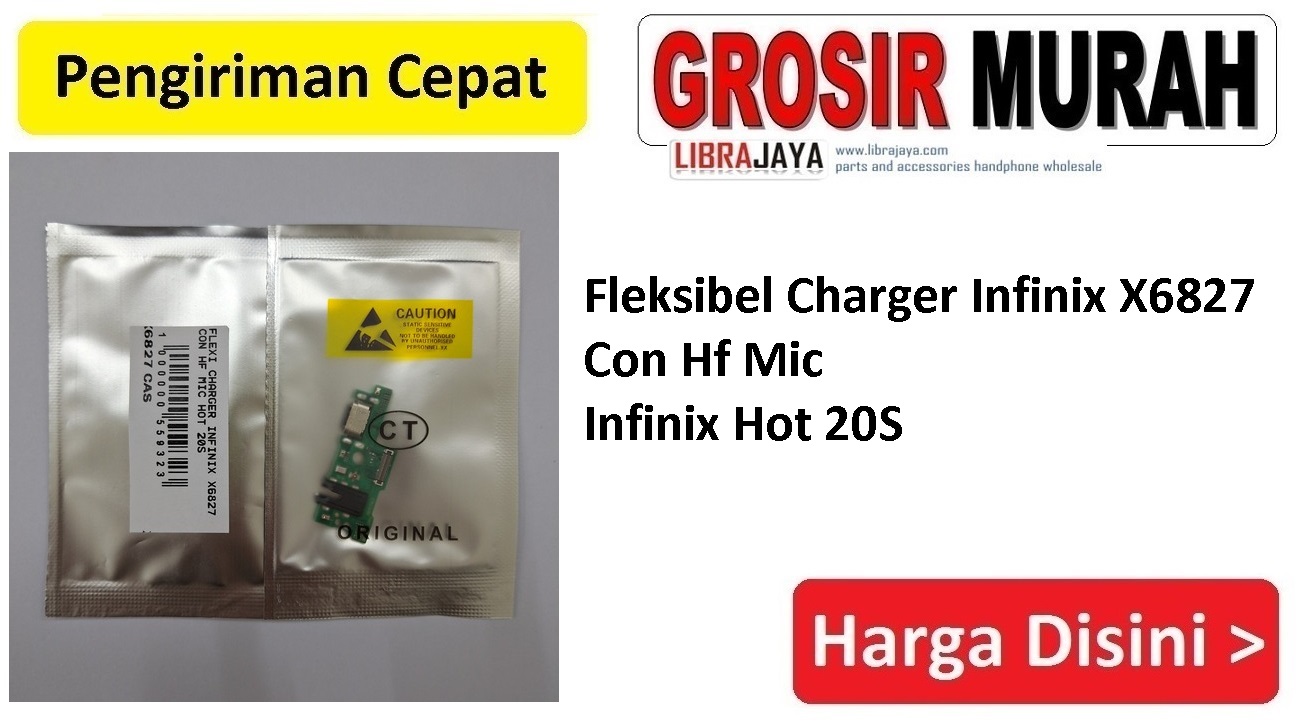 Jual Flexi Charger Infinix Hot 20S Fleksibel Flexible Fleksi Flexibel Flex Con Tc Connector Pcb Konektor cas papan charging