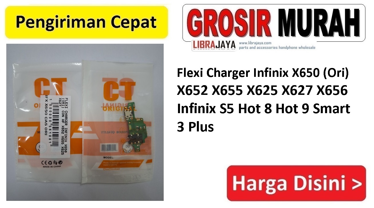 Jual Flexi Charger Infinix X650 X652 X655 X625 X627 X656 Infinix S5 Hot 8 Hot 9 Smart 3 Plus Ori Fleksibel Flexible Fleksi Flexibel Flex Con Tc Connector Pcb Konektor cas papan charging