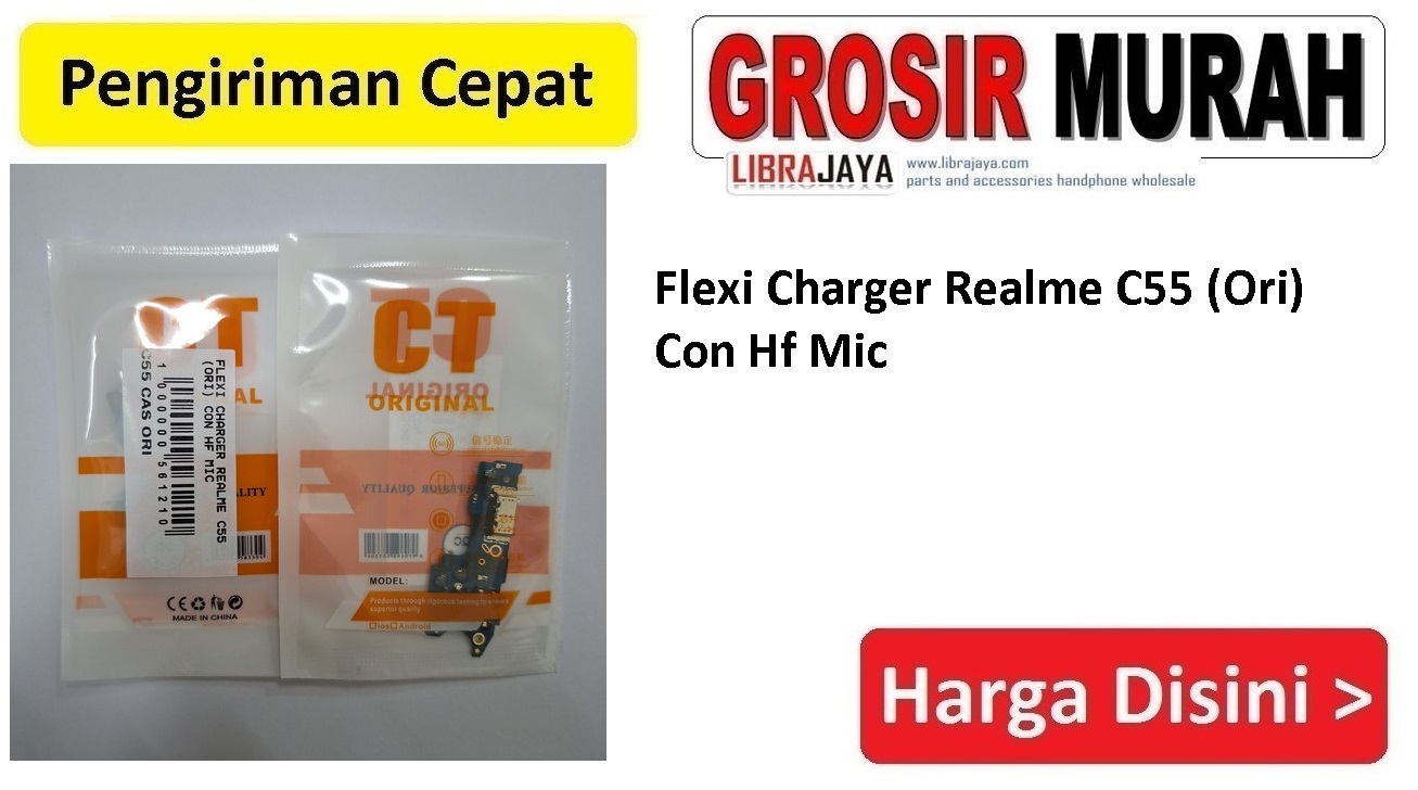 Fleksibel Charger Ori Realme C55 Con Hf Mic