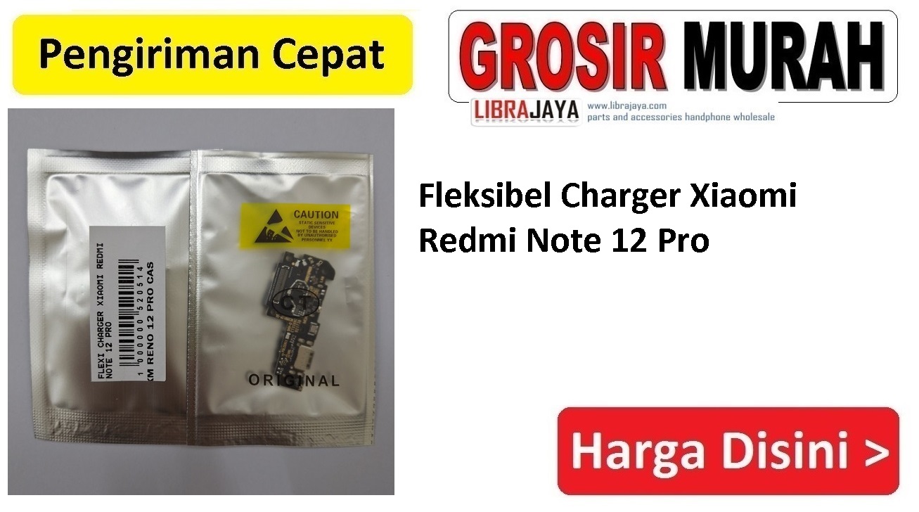 Jual Flexi Charger Xiaomi Redmi Note 12 Pro Fleksibel Flexible Fleksi Flexibel Flex Con Tc Connector Pcb Konektor cas papan charging