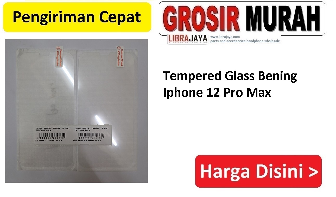 Jual Tempered Glass Bening Iphone 12 Pro Max Anti Gores Full Screen Protector