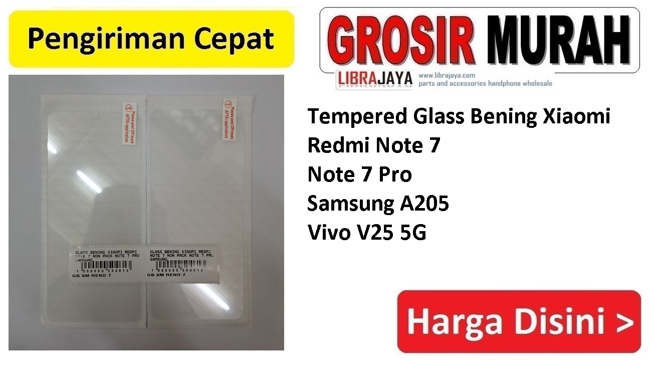 Jual Tempered Glass Bening Xiaomi Redmi Note 7 Anti Gores Full Screen Protector