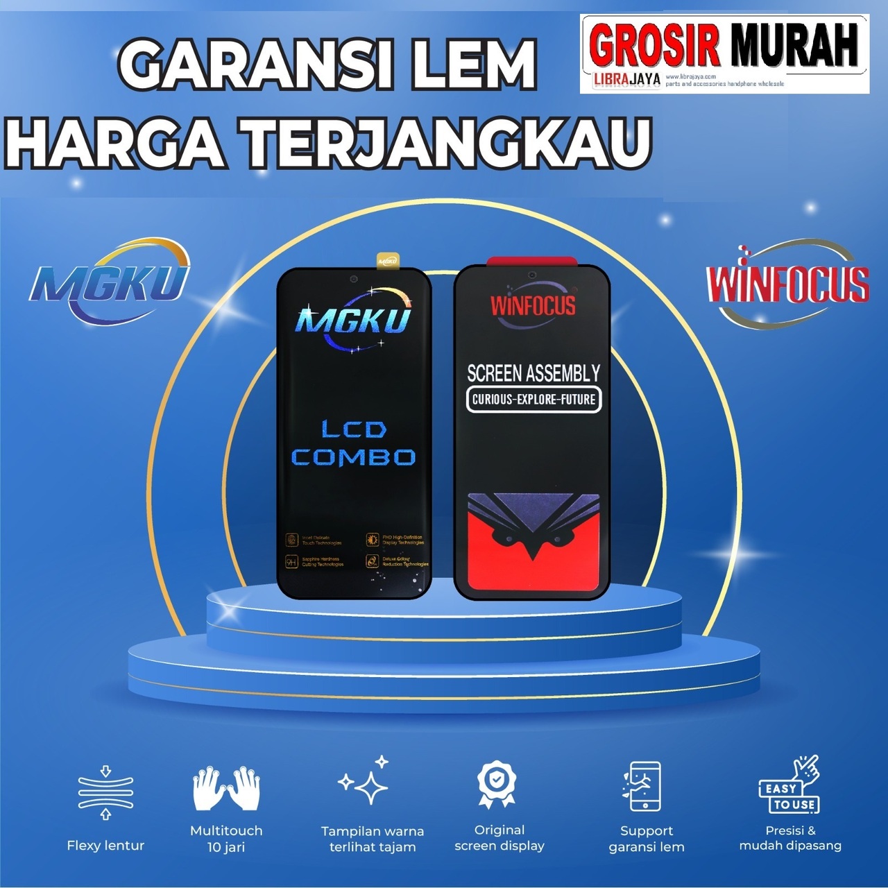lcd mgku dan winfocus garansi lem | sparepart hp jakarta