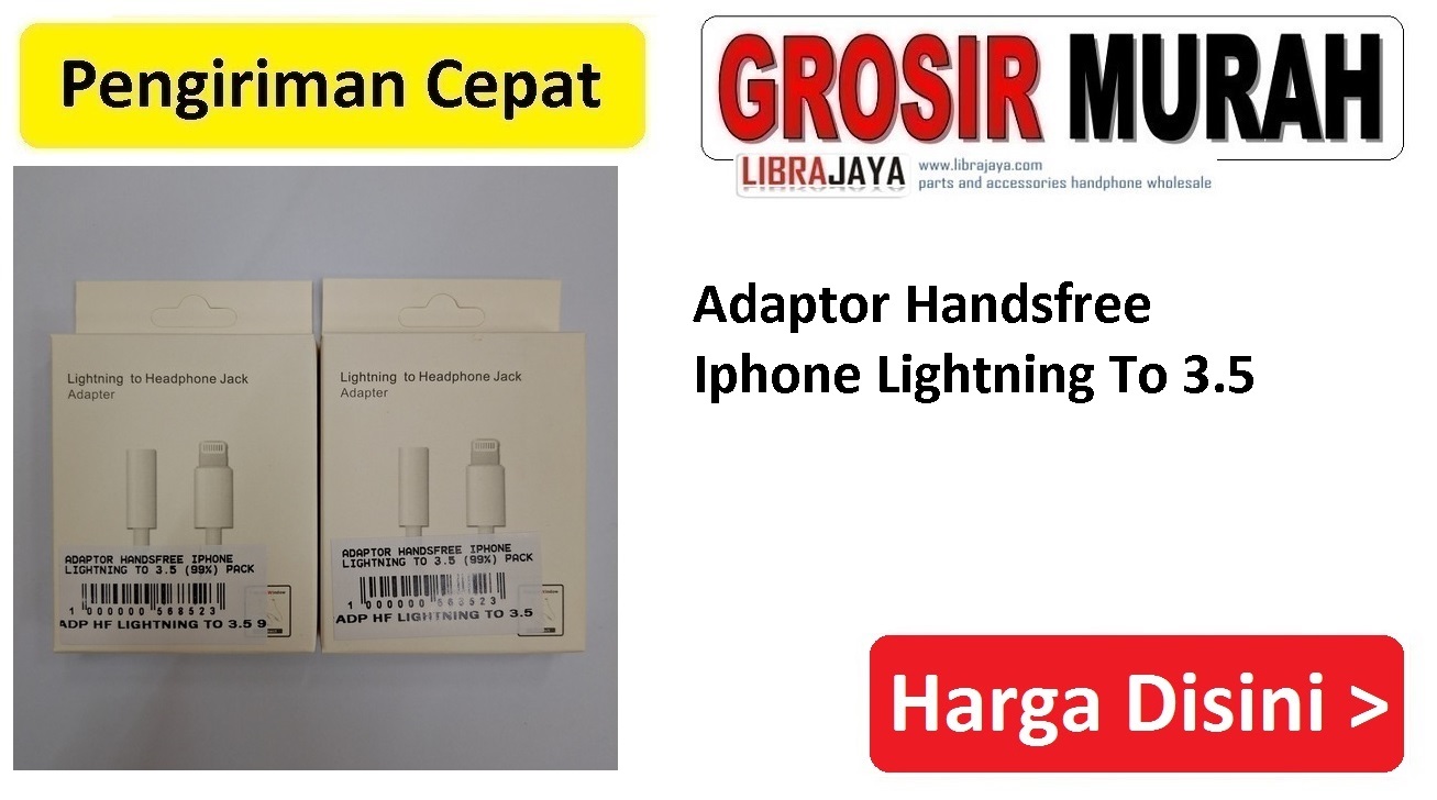 Jual Adaptor Handsfree Iphone Lightning To 3.5